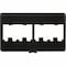 Panduit 4-PORT MODULAR FURN. UNLOADED, SNAP-ON MOD FACEPLATE, BLACK ROHS CFFP4BL - alternate 2